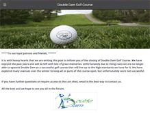 Tablet Screenshot of doubledamgolfcourse.com